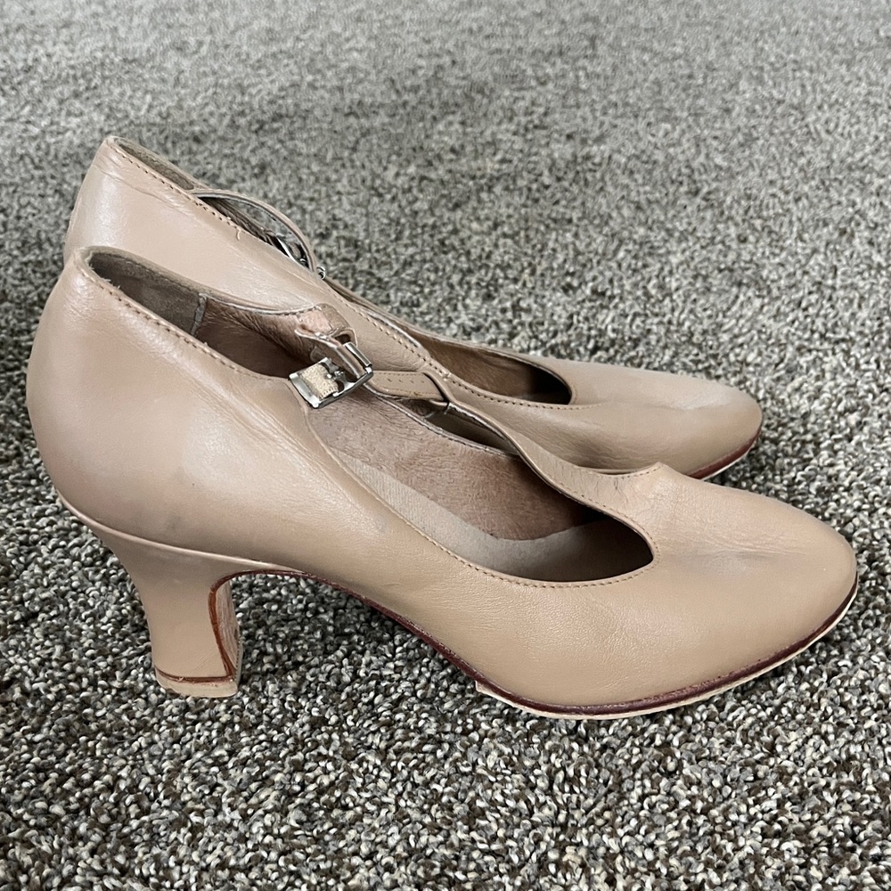 Bloch Beige Leather Women's Shoes